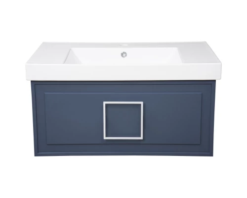 Тумба синий матовый 77,6 см La Fenice Cubo FNC-01-CUB-BG-80