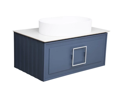 Тумба синий матовый 77,6 см La Fenice Cubo FNC-01-CUB-BG-80