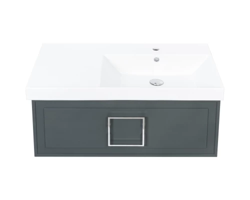 Тумба серо-зеленый матовый 87,6 см La Fenice Cubo FNC-01-CUB-G-90