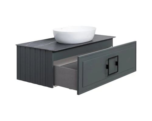 Тумба серо-зеленый матовый 87,6 см La Fenice Cubo FNC-01-CUB-G-90