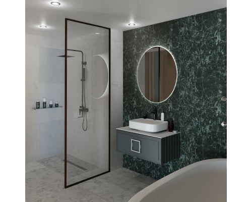 Тумба серо-зеленый матовый 87,6 см La Fenice Cubo FNC-01-CUB-G-90