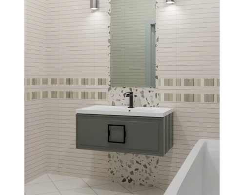 Тумба серо-зеленый матовый 87,6 см La Fenice Cubo FNC-01-CUB-G-90