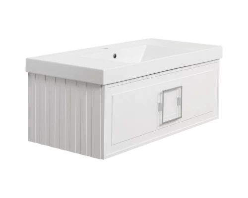 Тумба белый матовый 97,6 см La Fenice Cubo FNC-01-CUB-B-100