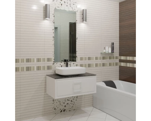 Тумба белый матовый 97,6 см La Fenice Cubo FNC-01-CUB-B-100