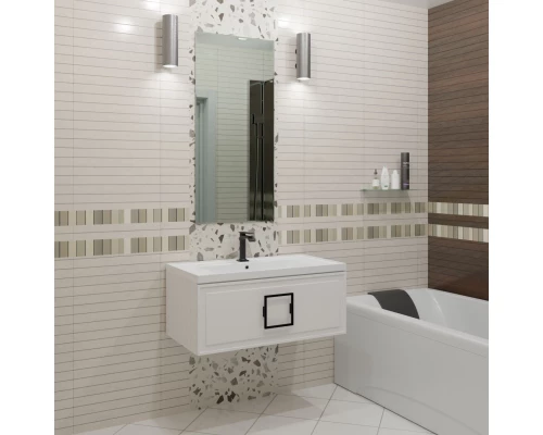 Тумба белый матовый 97,6 см La Fenice Cubo FNC-01-CUB-B-100