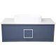 Тумба синий матовый 97,6 см La Fenice Cubo FNC-01-CUB-BG-100