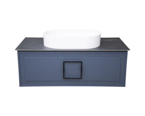 Тумба синий матовый 97,6 см La Fenice Cubo FNC-01-CUB-BG-100