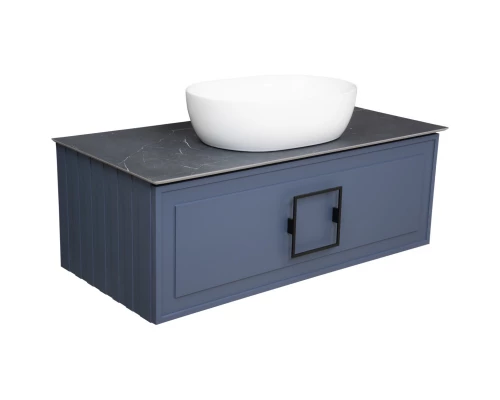 Тумба синий матовый 97,6 см La Fenice Cubo FNC-01-CUB-BG-100