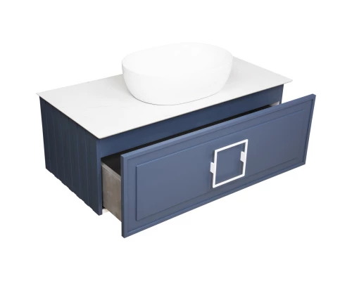 Тумба синий матовый 97,6 см La Fenice Cubo FNC-01-CUB-BG-100