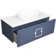 Тумба синий матовый 97,6 см La Fenice Cubo FNC-01-CUB-BG-100
