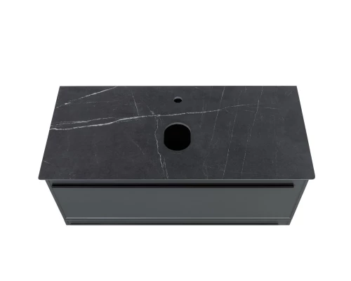 Тумба серо-зеленый матовый 77,6 см La Fenice Cubo Twin FNC-01-CUB-G-80-2