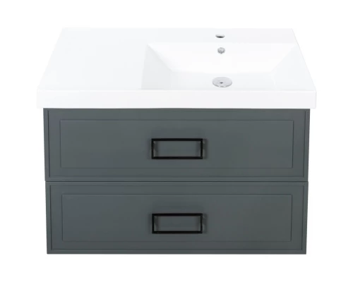 Тумба серо-зеленый матовый 87,6 см La Fenice Cubo Twin FNC-01-CUB-G-90-2