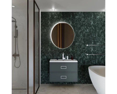 Тумба серо-зеленый матовый 87,6 см La Fenice Cubo Twin FNC-01-CUB-G-90-2