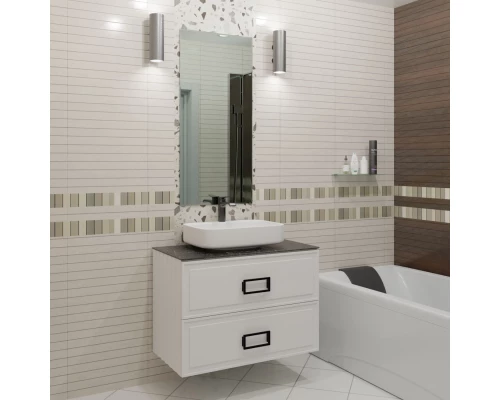 Тумба белый матовый 97,6 см La Fenice Cubo Twin FNC-01-CUB-B-100-2