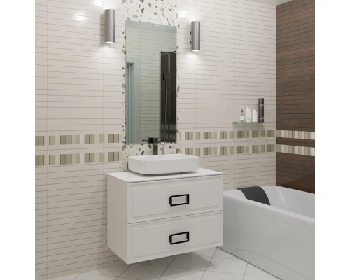 Тумба белый матовый 97,6 см La Fenice Cubo Twin FNC-01-CUB-B-100-2