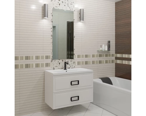 Тумба белый матовый 97,6 см La Fenice Cubo Twin FNC-01-CUB-B-100-2