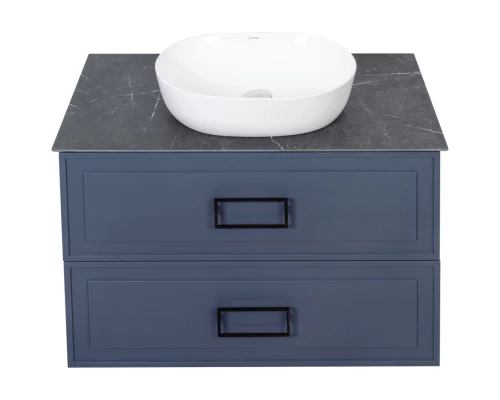 Тумба синий матовый 77,6 см La Fenice Cubo Twin FNC-01-CUB-BG-80-2