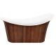 Акриловая ванна 175x82,5 см Lagard Tiffany Brown Wood lgd-tf-bw