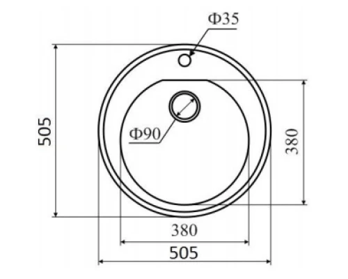 Кухонная мойка BASALT Lava R2.BAS