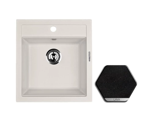 Кухонная мойка LAVA(черный металлик) Lava Q1.LAV