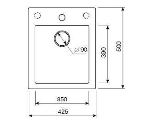 Кухонная мойка SCANDIC Lava Q3.SCA