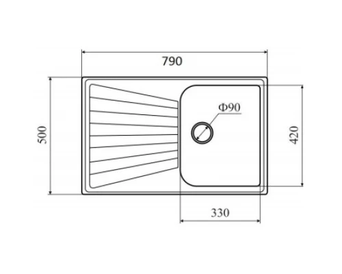 Кухонная мойка BASALT Lava L3.BAS