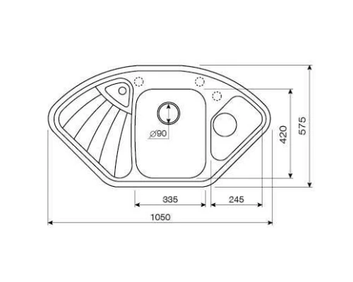 Кухонная мойка SCANDIC Lava A3.SCA