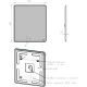 Зеркало 80x80 см Lemark Element LM80Z-E