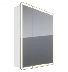 Зеркальный шкаф 70x80 см белый глянец Lemark Element LM70ZS-E