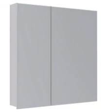 Зеркальный шкаф 80x79 см белый глянец Lemark Universal LM80ZS-U