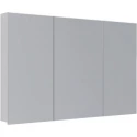 Зеркальный шкаф 120x79 см белый глянец Lemark Universal LM120ZS-U