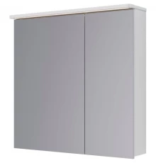 Зеркальный шкаф 80x80 см белый глянец Lemark Zenon LM80ZS-Z