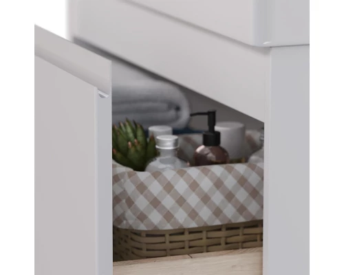 Тумба белый глянец 66,6 см Lemark Veon Mini LM02VM70T