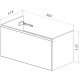 Тумба белый глянец 86,6 см Lemark Veon Mini LM02VM90T