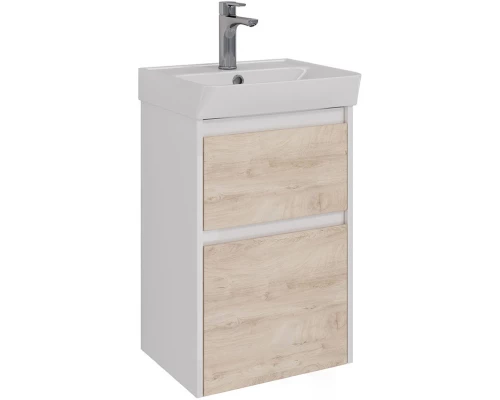 Тумба дуб кантри/белый глянец 42,6 см Lemark Combi LM03C45T-dub