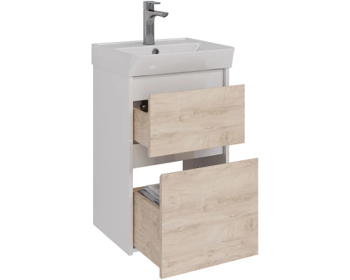 Тумба дуб кантри/белый глянец 42,6 см Lemark Combi LM03C45T-dub