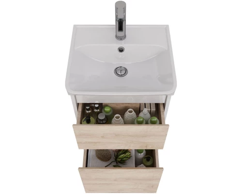 Тумба дуб кантри/белый глянец 42,6 см Lemark Combi LM03C45T-dub