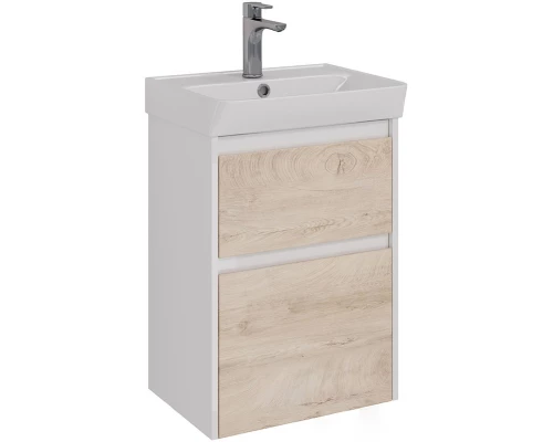 Тумба дуб кантри/белый глянец 47,6 см Lemark Combi LM03C50T-dub