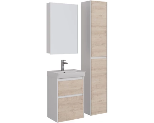 Тумба дуб кантри/белый глянец 47,6 см Lemark Combi LM03C50T-dub