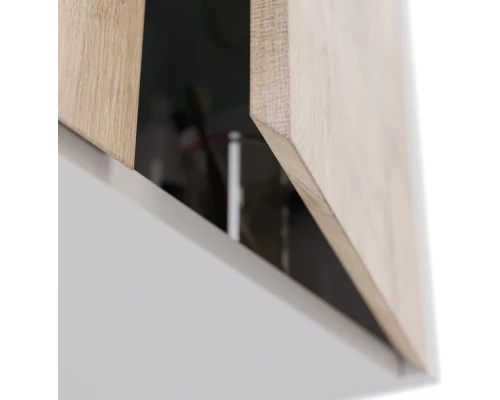 Шкаф двустворчатый 60x75 см дуб кантри/белый глянец Lemark Combi LM03C60SH-dub