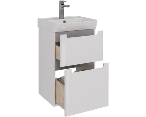 Тумба белый глянец 42,6 см Lemark Buno LM04B45T