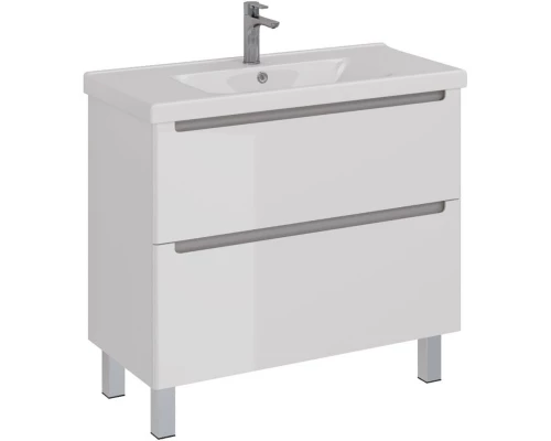 Тумба белый глянец 95,8 см Lemark Buno LM04B100T