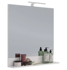 Зеркало 80x80 см белый глянец Lemark Romance LM07R80Z