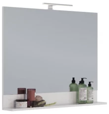 Зеркало 100x80 см белый глянец Lemark Romance LM07R100Z