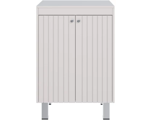 Тумба белый глянец 60,1 см с бельевой корзиной Lemark Romance LM07R35N-SH