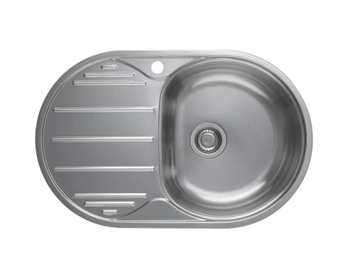 Кухонная мойка полированная сталь Longran Eclipse ELP780.500 -GT8P 1R