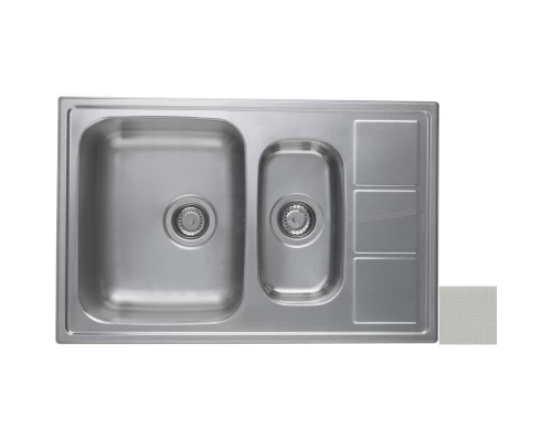 Кухонная мойка декоративная сталь Longran Lotus LTL780.500 15XT8P