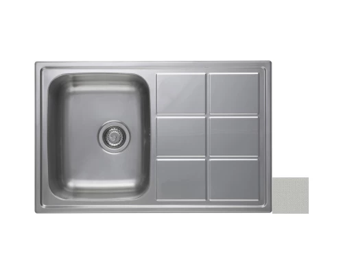 Кухонная мойка декоративная сталь Longran Lotus LTL780.500 -XT8P