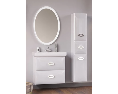 Тумба белый глянец 64,7 см Marka One Arrondi У69563