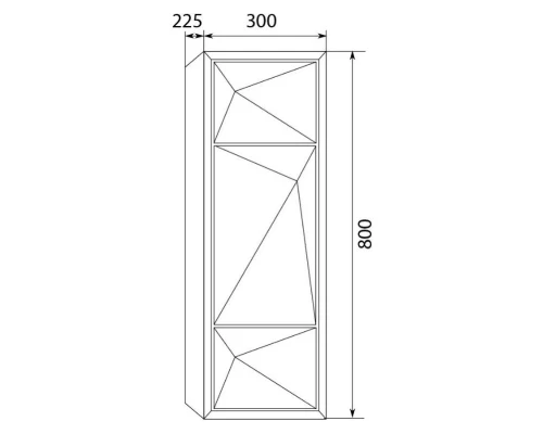 Шкаф белый глянец R Marka One Romb У71344